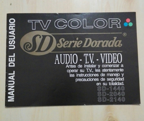 Tv Color Crown Mustang Serie Dorada 20 Pulgadas