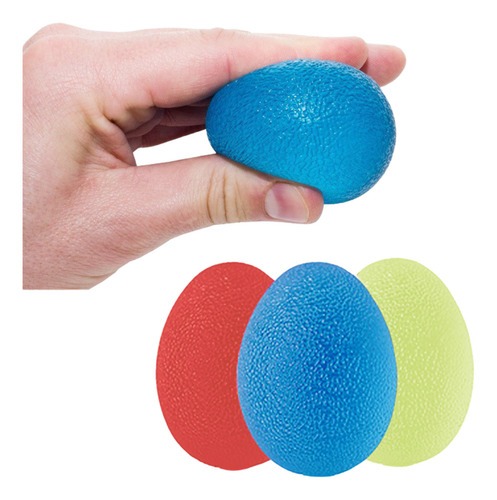 Pelotas De Gel Forma Huevo Rehabilitación Ejercicio 3pzas