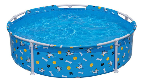 Alberca Para Mascotas Pscina Estructural Bestway Fetchin Fun Color Azul