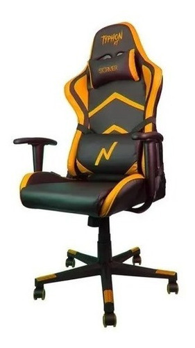 Silla Sillon Gamer E-sports Noga Typhon St/kt Ergonómica Color Naranja