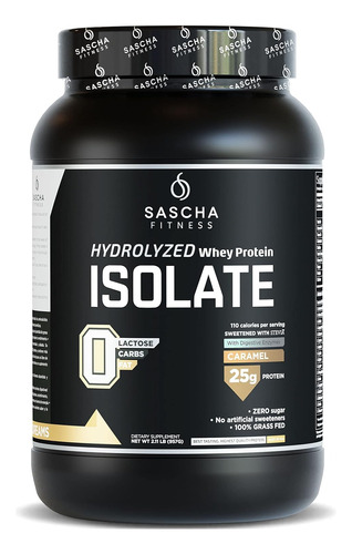 Proteina Isolate Sascha Fitness Caramel (957g)