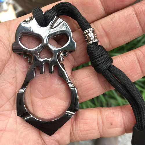 Chaveiro Skull Soco Inglês Metal Caveira Kubotan