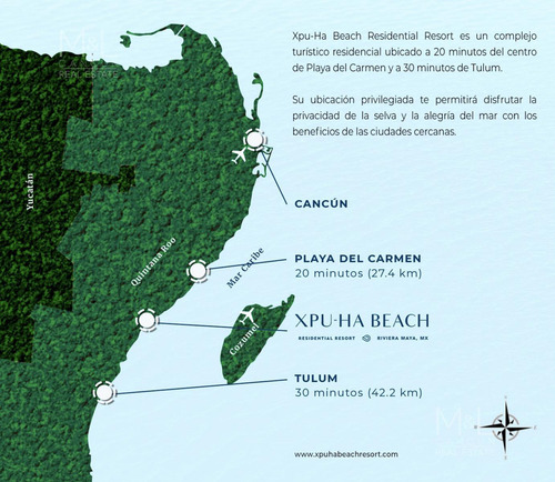 Terreno En Venta Xpu-ha Beach Duna 604 M2 Con Club De Playa. Riviera Maya