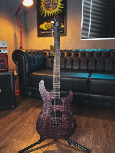 Guitarra Cort Kx500 Etched Edv Captação Ativa Fishman Cor Violeta-escuro