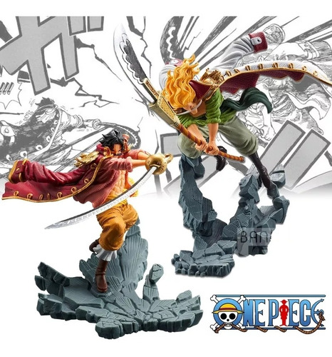 Set 2 Figuras: Edward Newgate Vs Gol · D · Roger One Piece