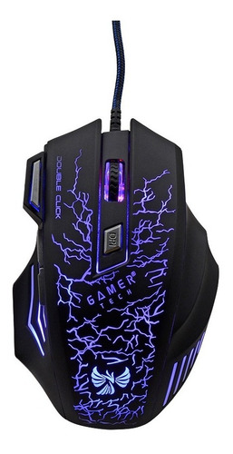 Mouse Gamer Tech Usb 7 Botones Dpi Hasta 3200