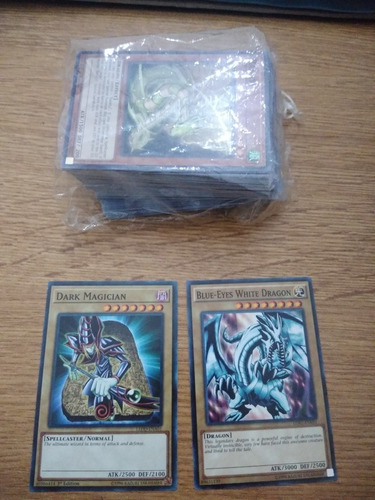 50 Cartas Inglés Mago Oscuro Blue Eyes White Dragon Yugioh (Usado)