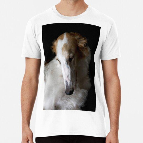 Remera Perra Borzoi Soñando Despierto Algodon Premium