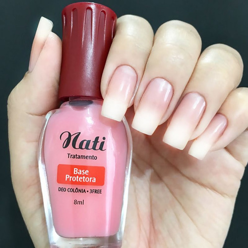 Imagem 2 de 2 de Esmalte Nati Tratamento - Base Protetora - Kit Com 6