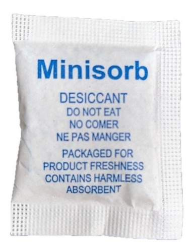 Silica Gel, Absorbente Humedad Tipo Arcilla Por 100 Unid