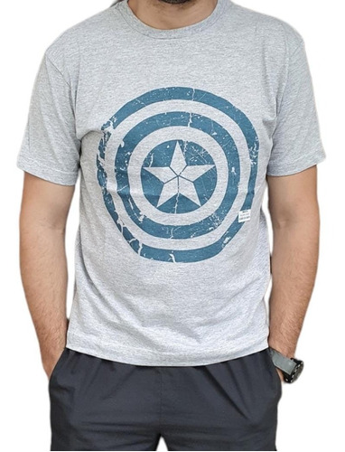 Remera Capitan America Marvel Disney Original 100 % Algodon