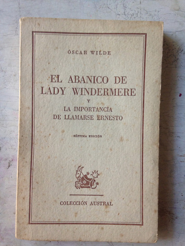 El Abanico De Lady Windermere Oscar Wilde -sin Sobrecubierta