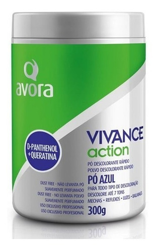 Polvo blanqueador Avora Vivance con D-pantenol y queratina, 300 g