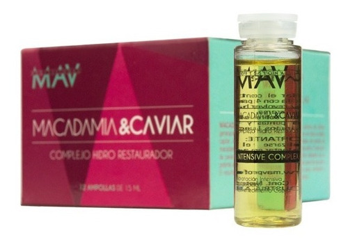 Ampollas Cavia Y Macadamia  X15ml Mav Nutricion Profunda 12u