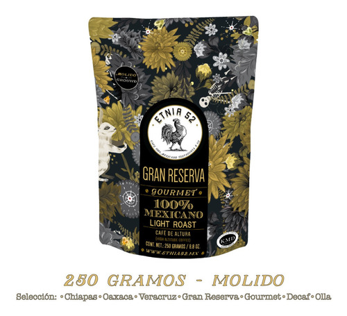 Imagen 2 de 8 de Café Molido Etnia 52 - 250 Gramos