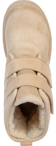 Bota Invernal Forro Peluche Mujer Pink By Price Shoes Beige