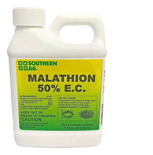Southern Ag Malathion 50% E.c. Insecticida, 16 Onzas