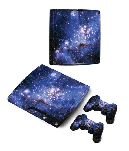 Skin Personalizado Para Ps3 Slim Galaxia (0207)