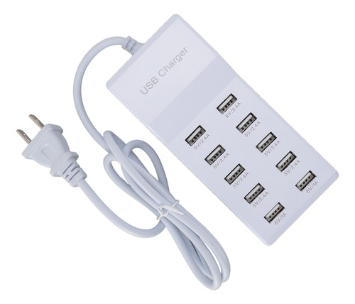 Hub Usb De 10 Puertos De 50 W, Caja Fuerte Multifunción Mult