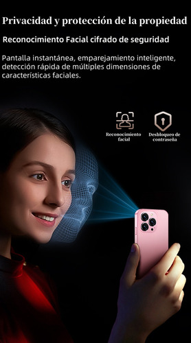 Miniteléfono Inteligente Aiek M16 Pro De 4 Pulgadas Con 2 Pegatinas De Bricolaje, Rojo, 3g, 2 Gb De Ram, 16 Gb De Rom, Android 10.0 Reconocimiento Fac