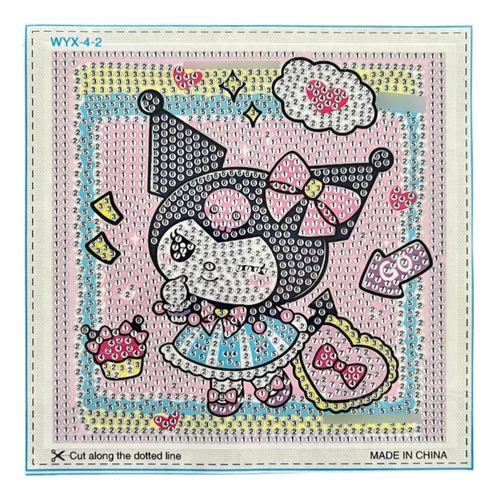 Diamond Painting Dibujo Pintura Con Diamantes Sanrio Kuromi