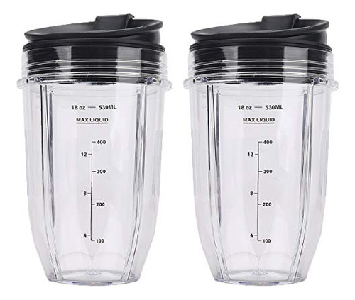 2 Vasos De Repuesto De 18 Oz Con Tapas Ubynid_131023460004ve