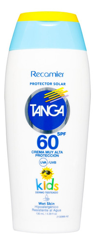 Protector Solar Tanga Kids Wet Skin Spf 60 130 Ml