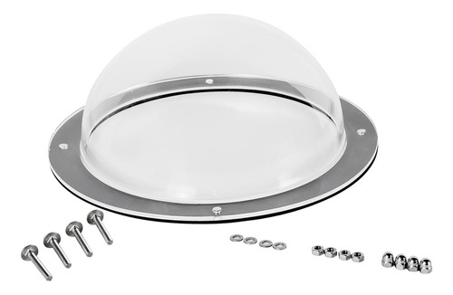 Perro Valla Ventana Domo Claro Paisaje Exterior Visor Para