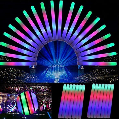 Imagen 2 de 9 de Tubos De Espuma Led Set De 15 Unidades