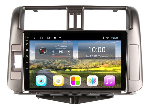 Autoestéreo 2+32g Carplay Cámara Para Toyota Prado 2010-2013