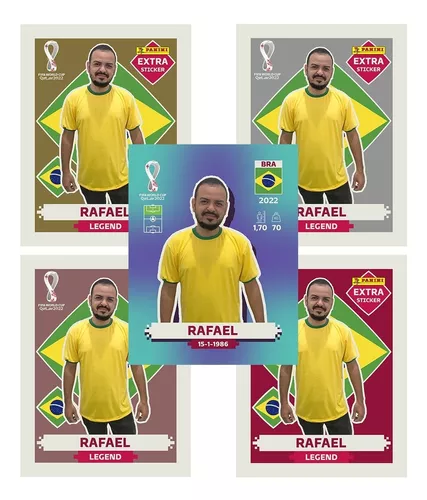 Kit 4 Lendárias Figurinhas (prata/bordo/ouro/bronze)