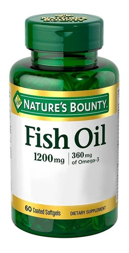 Natures Bounty Fish Oil X 1200 Mg Omega 3 X 60 Cápsulas