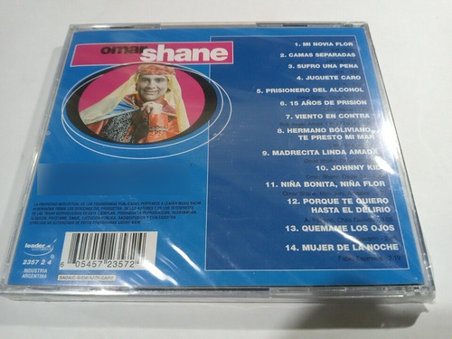 Omar Shane Lo Mejor De Lo Mejor 14 Éxitos Cd Nuevo Cerrado
