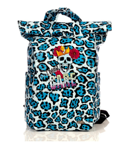 Mochila Original Los Polinesios I Don´t Care + Llavero