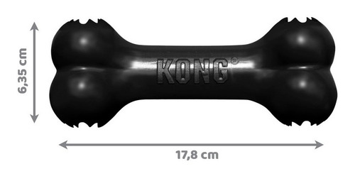 Imagen 2 de 10 de Kong Extreme Goodie Bone Medium Juguete Perro Forma De Hueso