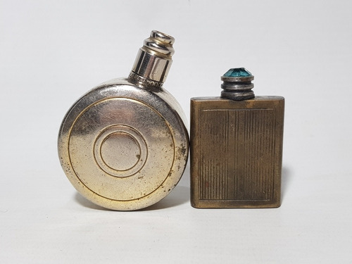 Antiguos Perfumeros Art Deco Bronce 1930 Lote X 2 Mag 58481