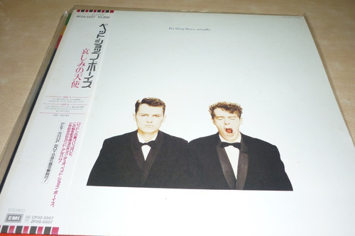 Pet Shop Boys  Actually Vinilo Japon 10 Puntos Obi + Single