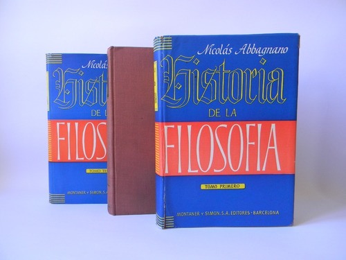 Historia De La Filosofía 3 Tomos 2da Ed. 1964 N. Abbagnano