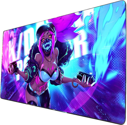 Mouse Pad Grande Akali Graffiti League Of Legends 40x90cm