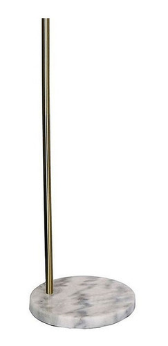 Imagen 3 de 3 de Lámpara Pie 1l E27 Gold Mármol Luz Lamparilla Farol Enviogra