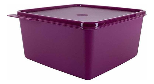 Tupperware - Basic Line 2,5l - Pote Caixa Quadrada Cor Roxo Purpura