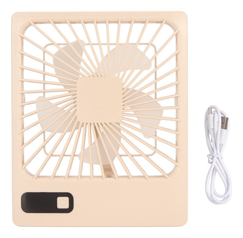 Ventilador De Mesa Pequeño, Silencioso, Pantalla Led De 5 Ve