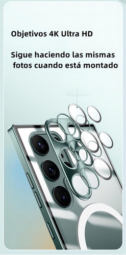 New Carcasa De Carga Inalámbrica Con Bisel Metálico P/samsung