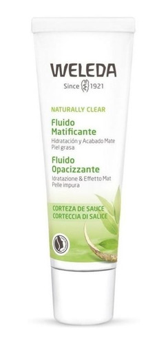 Imagen 1 de 1 de Naturally Clear Fluido Matificante Weleda 30 Ml Veg Y Celiac