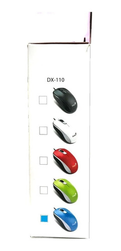 Imagen 4 de 6 de Mouse Genius Dx-110 Usb 1000 Dpi Óptico Azul