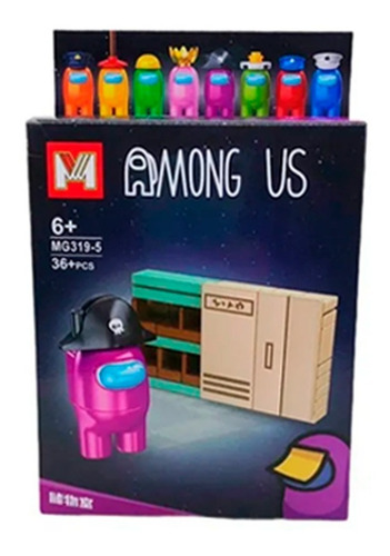 Imagen 3 de 10 de Encastrable Among Pack Juguete Destreza Us Creatividad X8