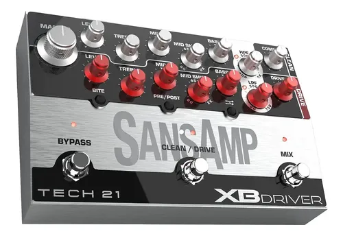 Pedal Tech 21 Xb Driver Sansamp Bass Preamp | MercadoLivre