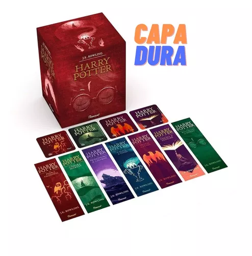 Box Harry Potter Premium Vermelho 7 Livros Em Capa Dura