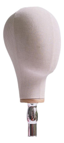Soporte Para Cabeza De Peluca, Modelo De Base Beige W Argent