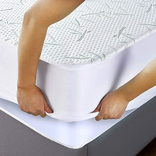 Protector De Colchon Utopia Color Blanco Tamaño Matrimonial Matrimonial